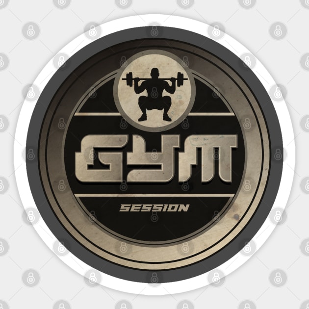 Gym Session Sticker by CTShirts